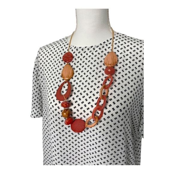 𝅺Rag & Bone White and Black Crewneck T Shirt Blouse Size Large - Picture 3 of 13